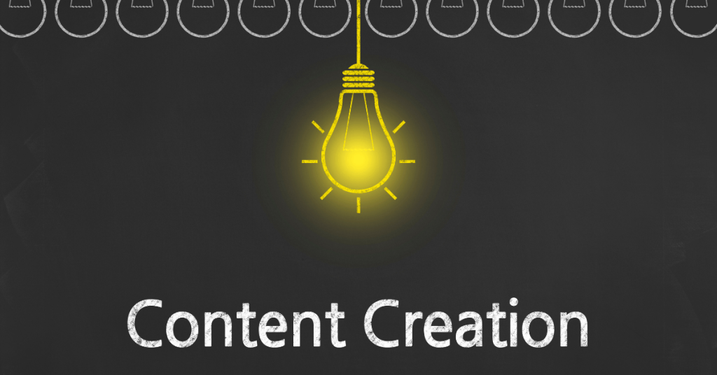 Content Creation - Business Chalkboard Background