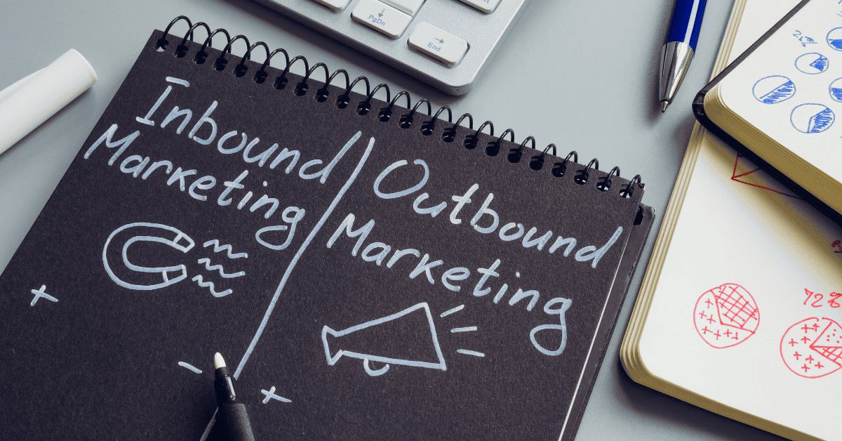 Inbound and Outbound Marketing Pros and Cons in the Notepad