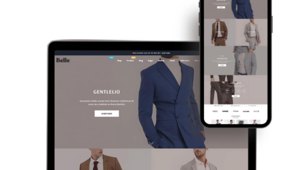 A responsive e-commerce website design from The DigiPalms Portfolio