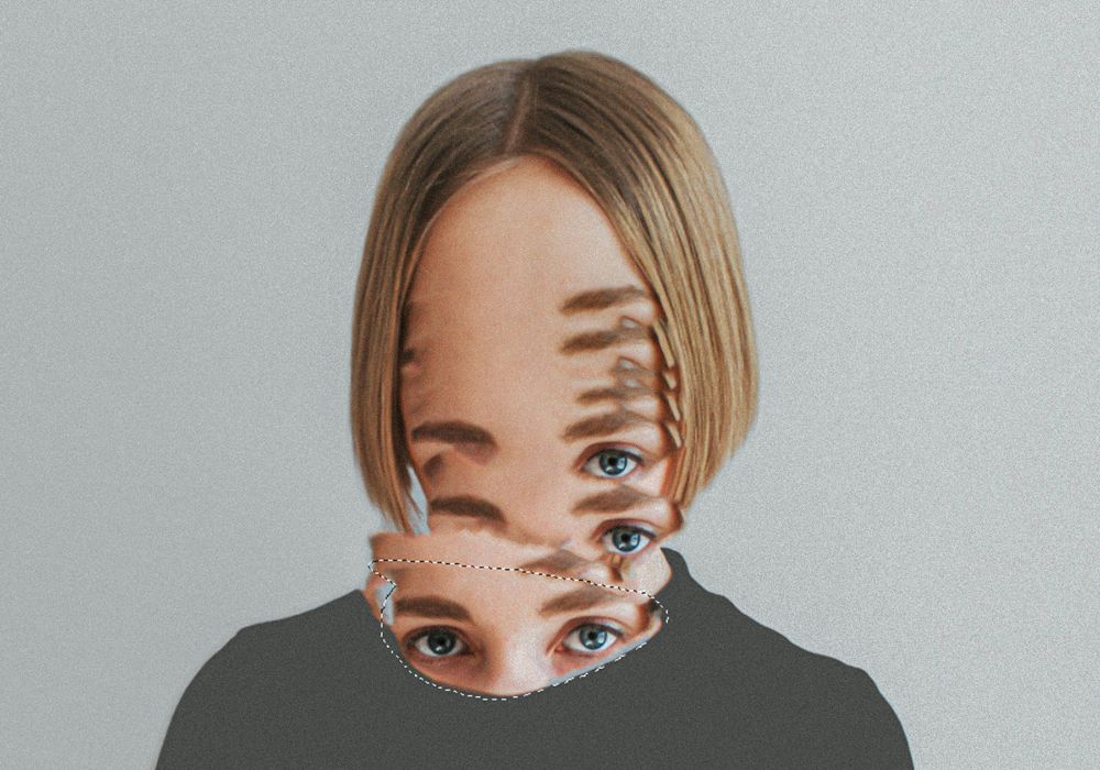 rewire your inner critic: a face is made up of two different images