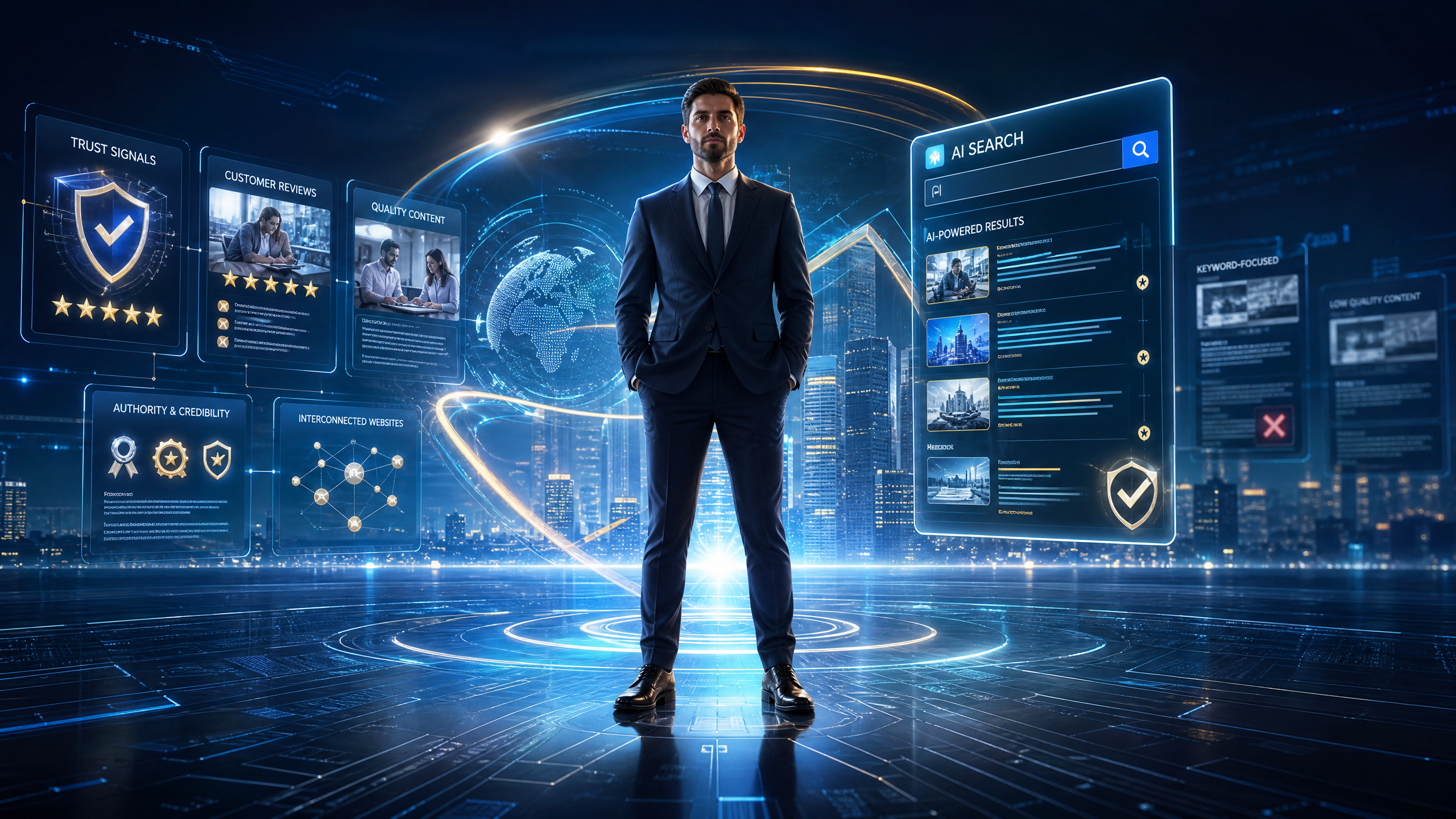 Brand authority helping businesses improve visibility in AI-powered search.