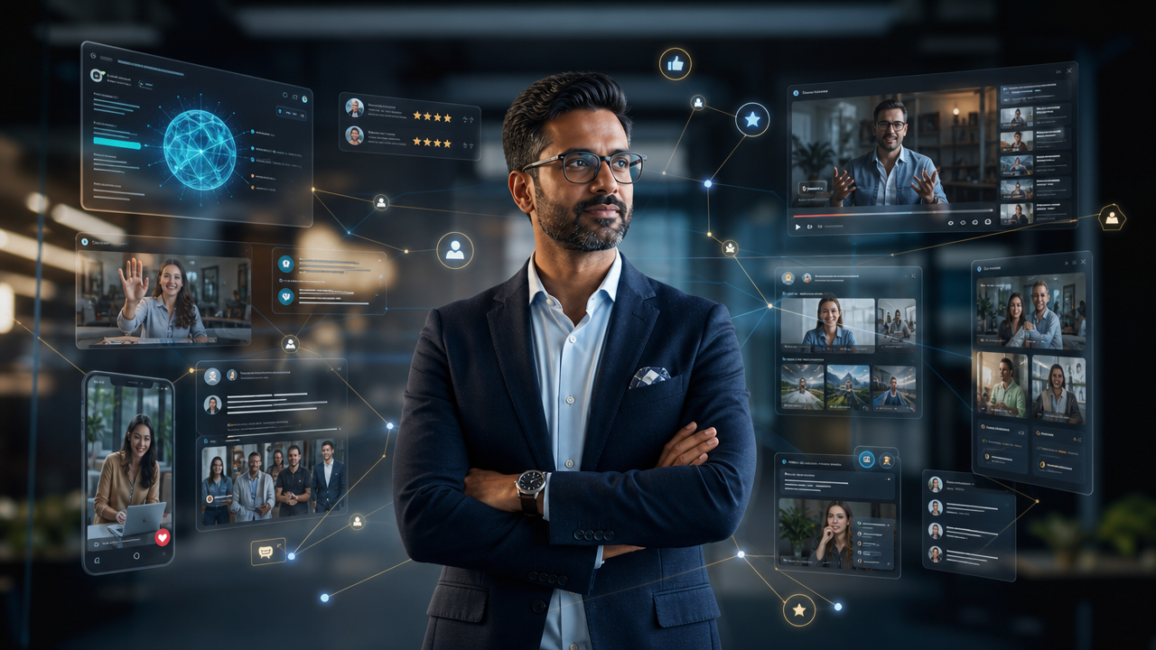 Zero-click marketing helping businesses reach customers across AI search, social media, and digital channels.
