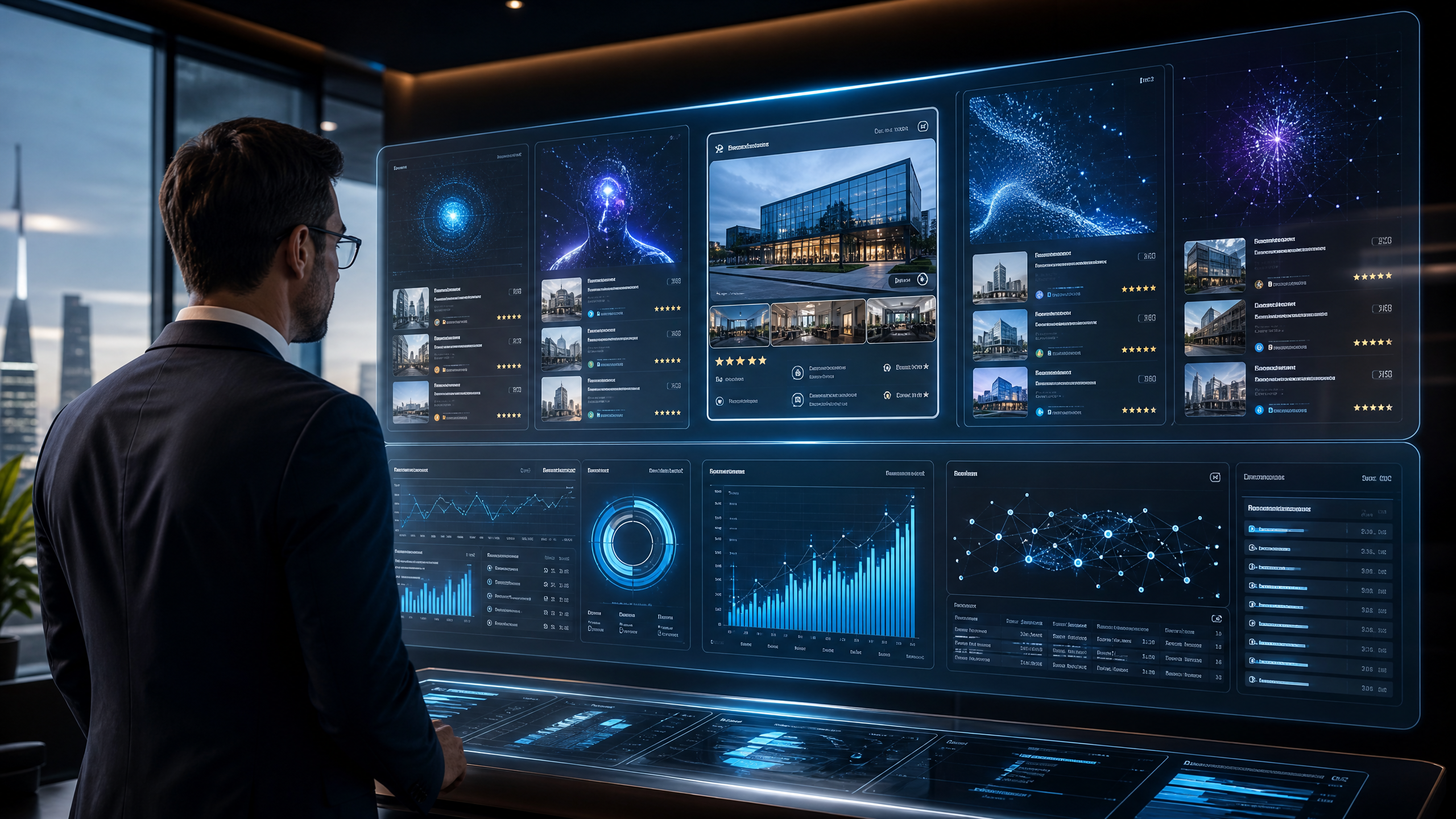 Business owner comparing traditional SEO rankings with AI search visibility.